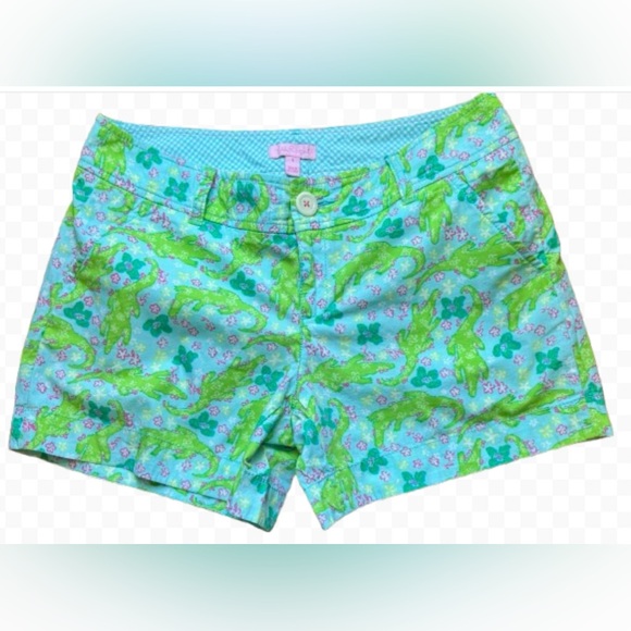 Lilly Pulitzer 5” Callahan Shorts - “See You Later Alligator” Print - Picture 2 of 8